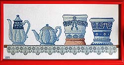 Teiere e vasi blu