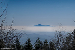 Il monte Amiata visto dal Pratomagno